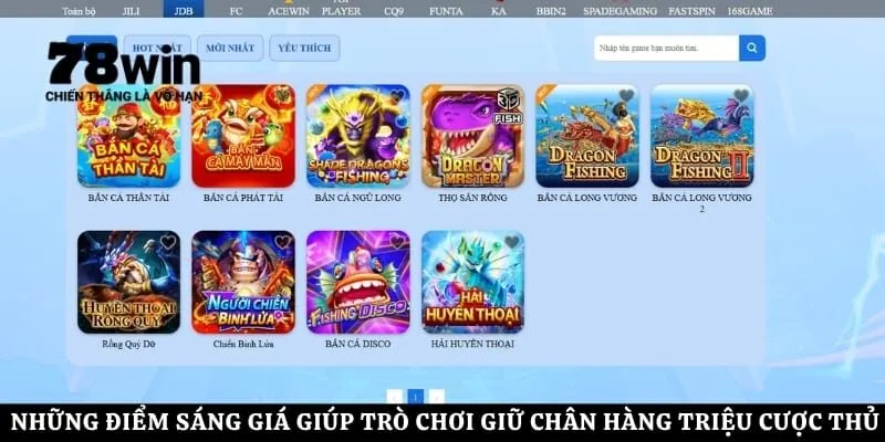 Những điểm sáng giá giúp trò chơi giữ chân hàng triệu cược thủ hiện nay