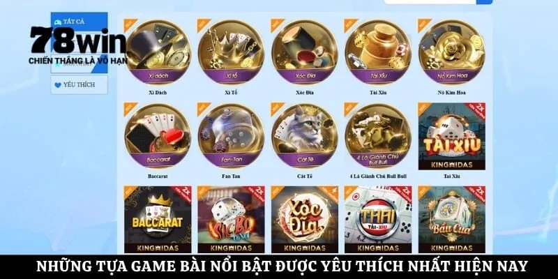Những tựa game bài nổi bật được yêu thích nhất hiện nay