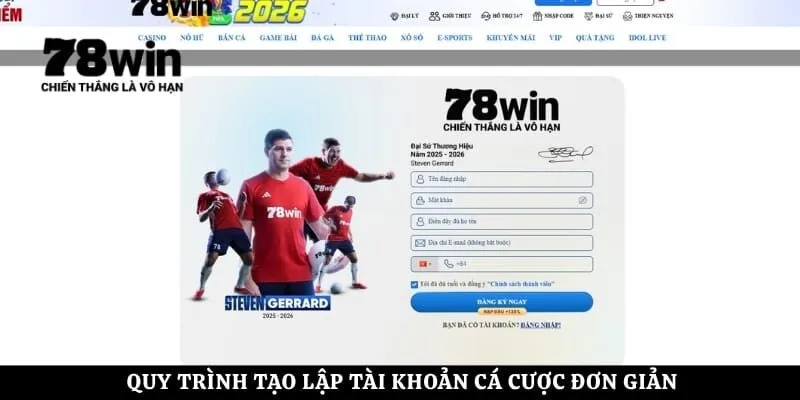 Quy trình tạo lập tài khoản cá cược đơn giản dành cho người chơi mới